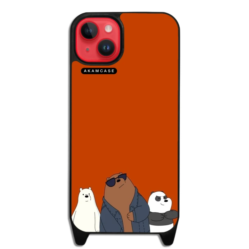 کاور آکام مدل AMCWLA15PLUS-BARE BEAR1 مناسب برای گوشی موبایل اپل iPhone 15 Plus