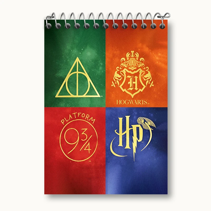 دفتر یادداشت 50 برگ خندالو طرح هری پاتر (Harry Potter) کد N3154