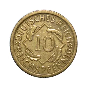 سکه تزیینی مدل 10 فینینگ رأیش آلمان 1935 میلادی