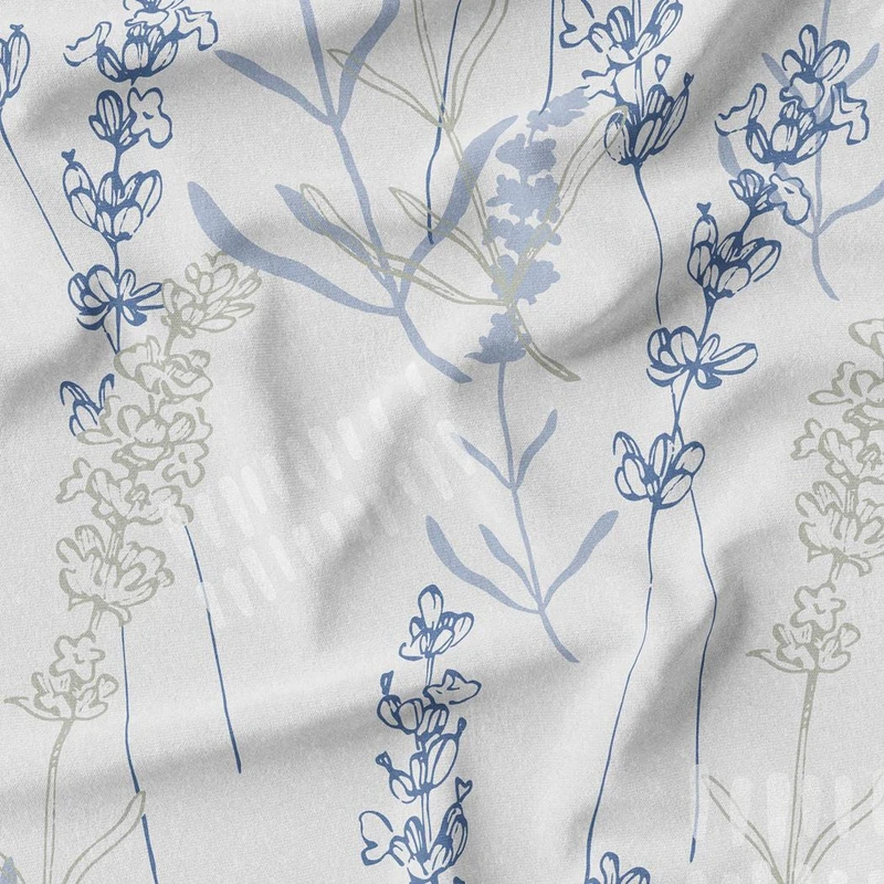 پارچه ملحفه پارچه باما مدل مخمل طرح سنبل کد 5012182