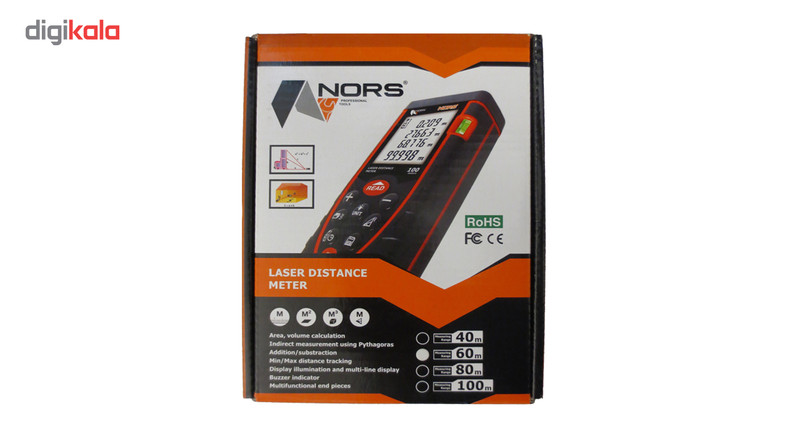متر لیزری نورس مدل ROHS