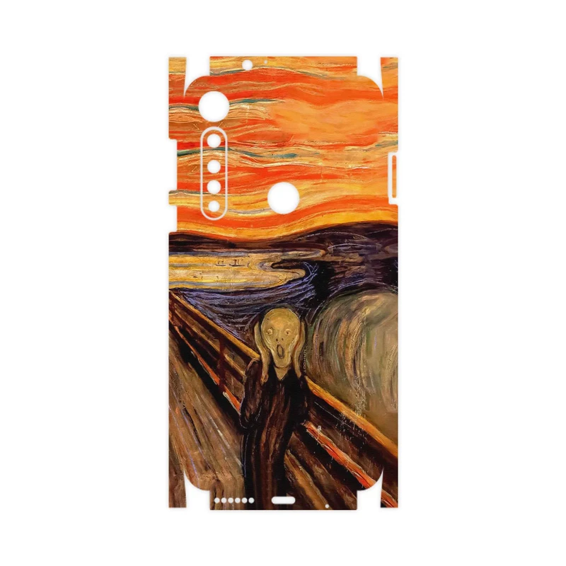 برچسب پوششی ماهوت مدل The Scream of Munch-FullSkin مناسب برای گوشی موبایل موتورولا One Vision Plus