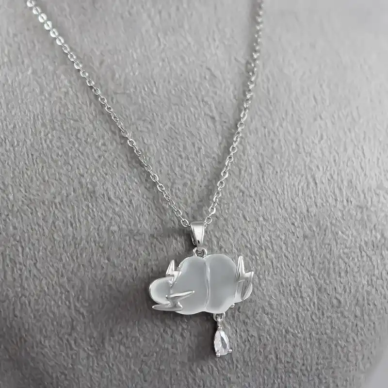 گردنبند زنانه طرح ابر