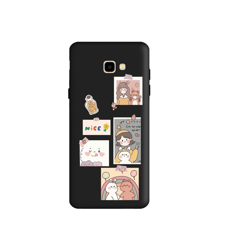 کاور قاب گارد طرح دختر و خرس کد t8854 مناسب برای گوشی موبایل سامسونگ Galaxy J4 Plus / J4 Core