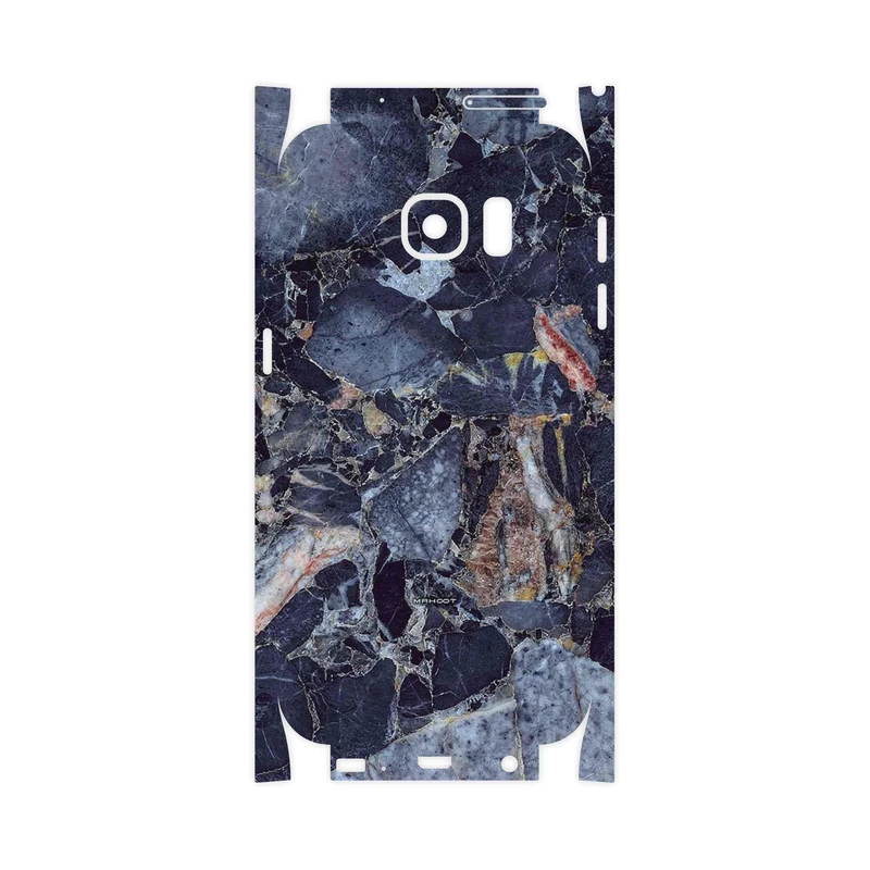برچسب پوششی ماهوت مدل Broken black marble-FullSkin مناسب برای گوشی موبایل سامسونگ Galaxy S7