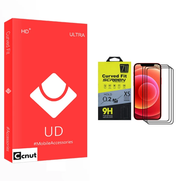 محافظ صفحه نمایش کوکونات مدل UD Glass مناسب برای گوشی موبایل اپل iPhone 12 Pro Max بسته سه عددی