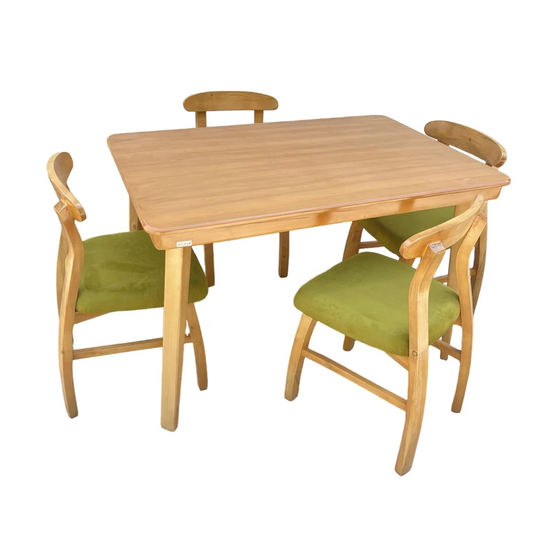 میز و صندلی ناهارخوری 4 نفره گالری چوب آشنایی مدل Khod-Kh-Lux