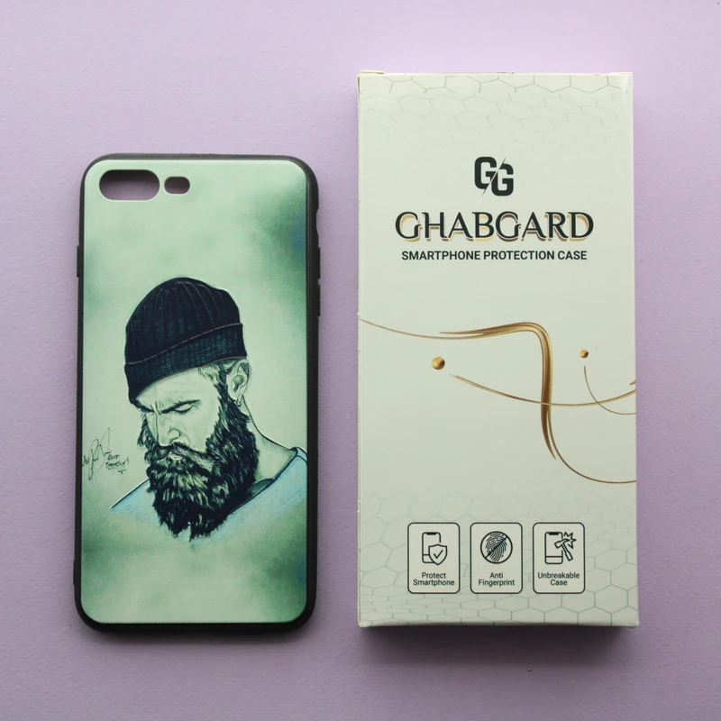 کاور قاب گارد مدل دور ژله ای مشکی پسرانه مناسب برای گوشی موبایل اپل iPhone 7 plus / 8 plus