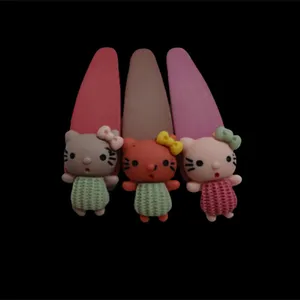 گیره مو دخترانه مدل گربه ای کد 8 بسته 3 عددی