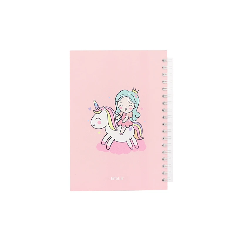 دفترچه یادداشت 80 برگ مدل یونیکورن سوار کیفت کد1