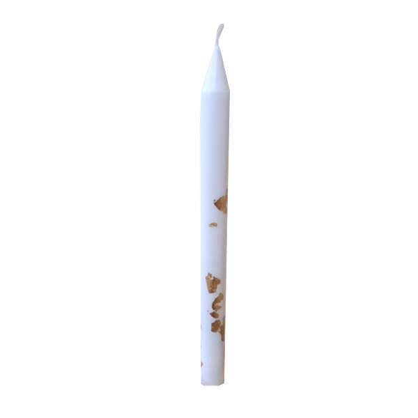 شمع دست ساز مدل قلمی طرح طلا کوب