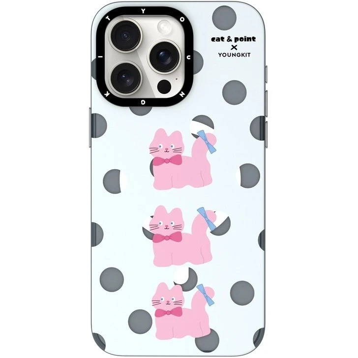 کاور یانگ کیت مدل cat&point sweet atmosphere مناسب برای گوشی موبایل اپل iphone 15 promax