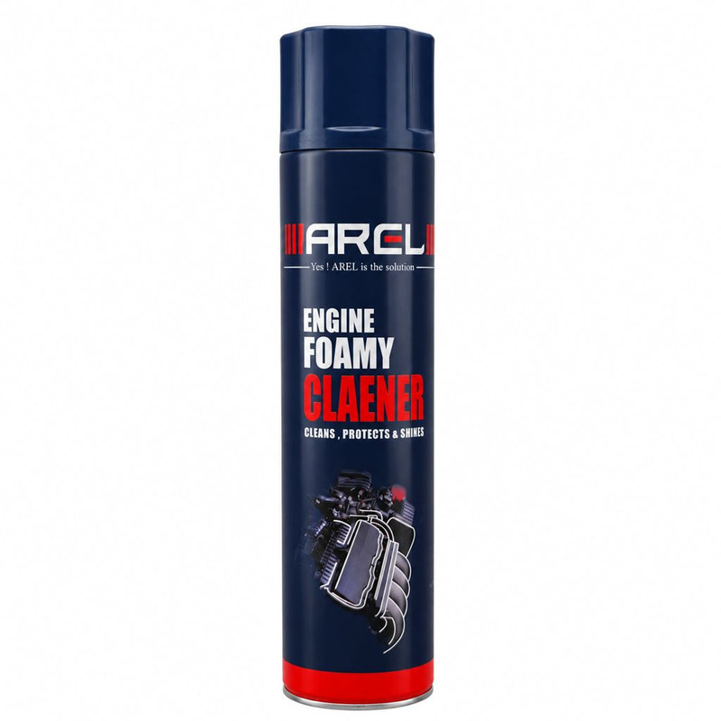 اسپری فوم تمیز کننده موتور خودرو آرل مدل Engine Foamy Cleaner حجم 750 میلی لیتر