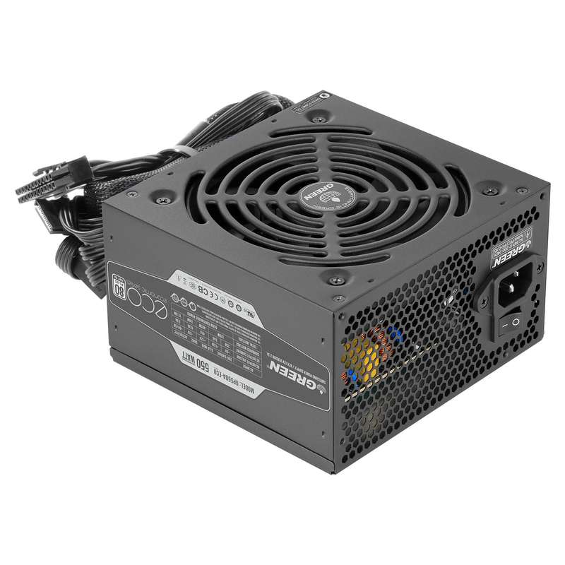 منبع تغذیه کامپیوتر گرین مدل GP550A-ECO Rev3.1 منبع تغذیه کامپیوتر گرین مدل GP550A-ECO Rev3.1