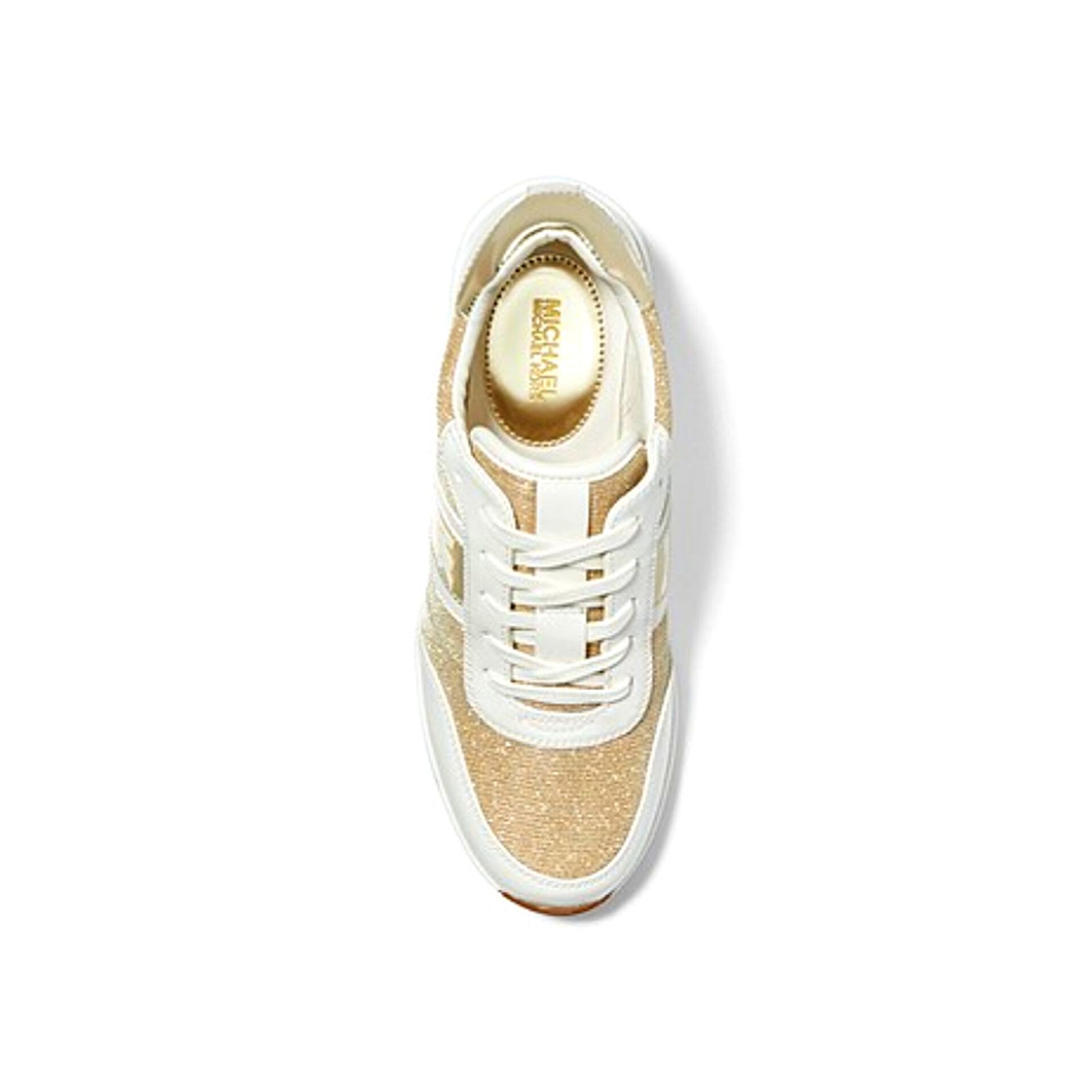 کفش روزمره زنانه مایکل کورس مدل Sneaker Mabel aus Kunstleder in Metallic- Optik und glitzerndem Mesh im Kettendesign -  - 5