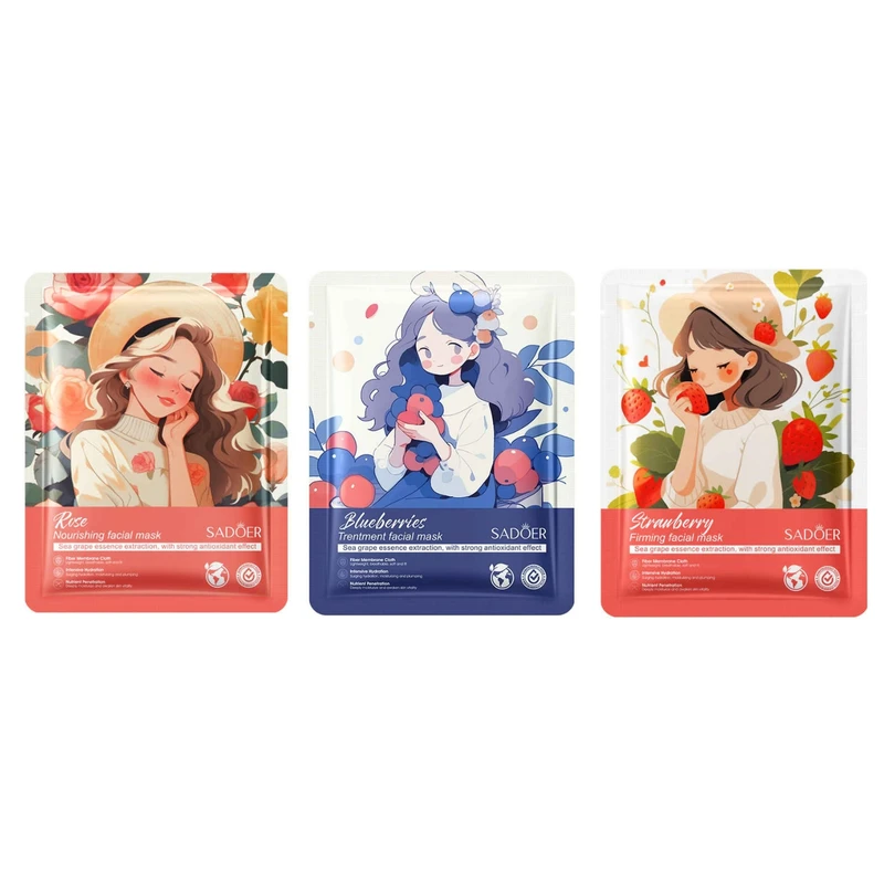  ماسک صورت سادور مدل 022 وزن 25 گرم بسته 3 عددی
