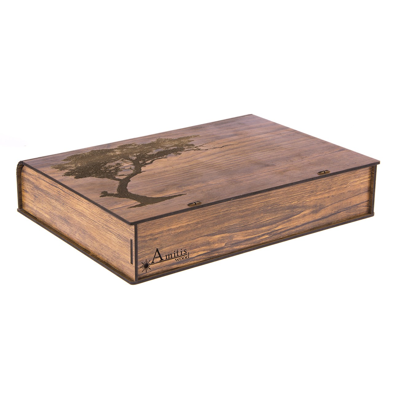 جعبه هدیه چوبی آمیتیس وود مدل درخت کد 182