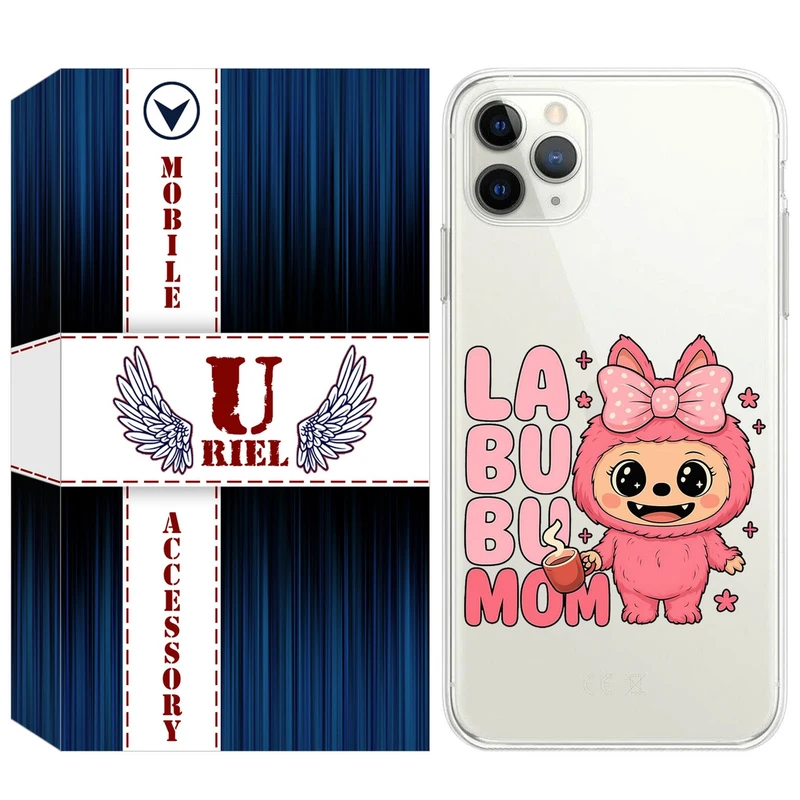 کاور یوریل مدل Clear کد 136 طرح لبوبو Labubu مناسب برای گوشی موبایل اپل iPhone 11 Pro Max