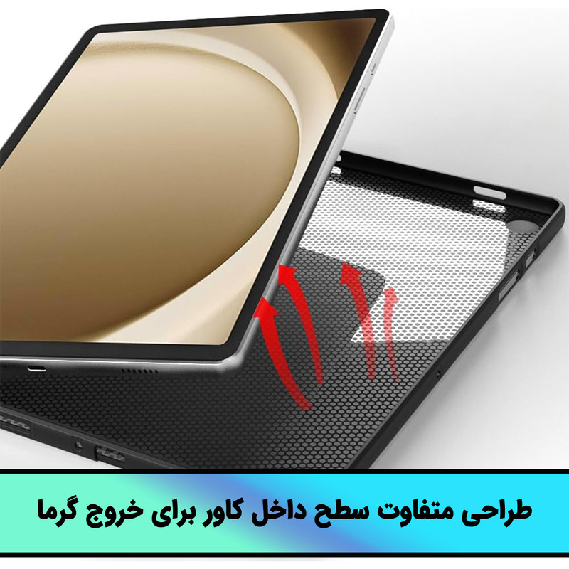 کاور لوکسار مدل Blackern مناسب برای تبلت سامسونگ اینج Galaxy Tab A9 / X110 / X115 8.7