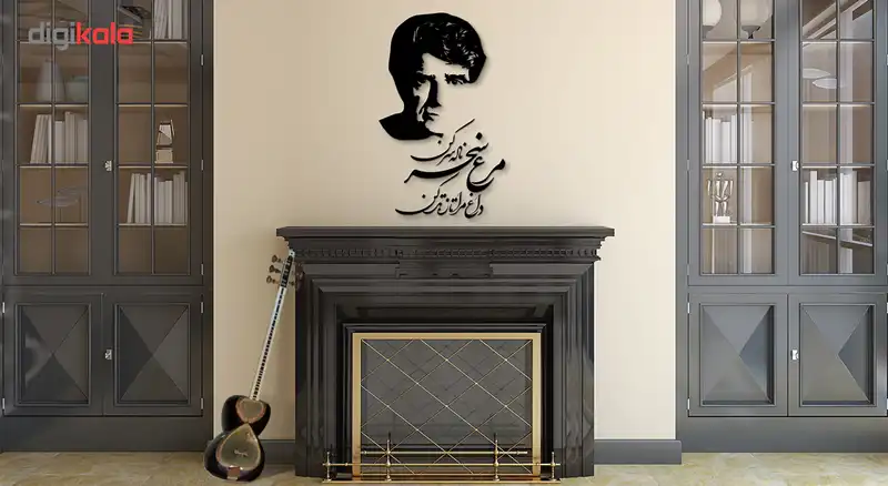 استیکر چوبی ژیوار طرح استاد شجریان مرغ سحر