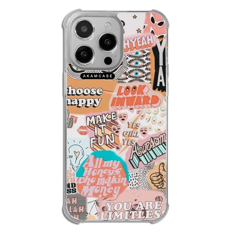 کاور آکام مدل AMCWTA14PROMAX-GOOD VIBE2 مناسب برای گوشی موبایل اپل iPhone 14 Pro Max