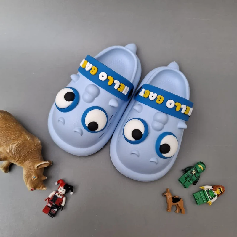 عکس شماره 2 : دمپایی پسرانه مدل دایناسور خنگول