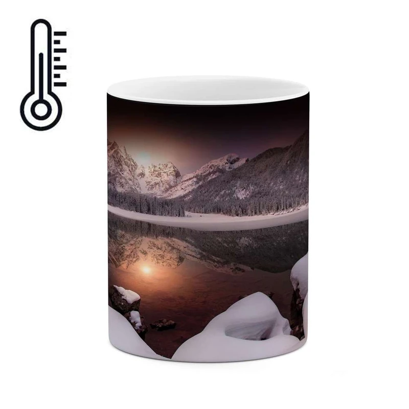 ماگ حرارتی کاکتی مدل منظره برفی کد mgh14910