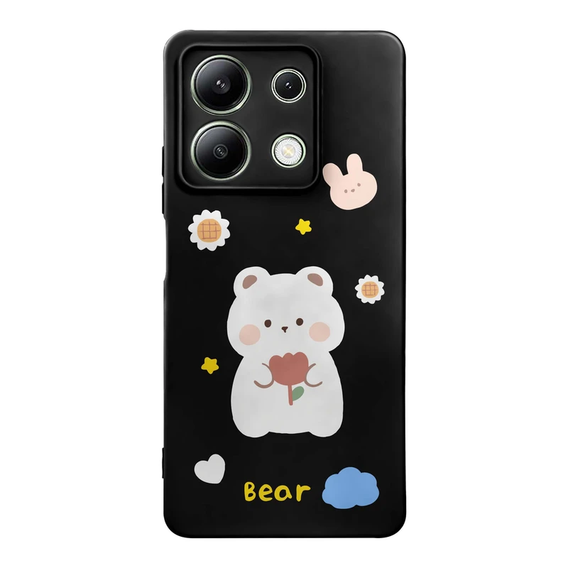 کاور قاب گارد طرح خرس کیوت کد t12184 مناسب برای گوشی موبایل شیائومی Redmi Note 13 4G