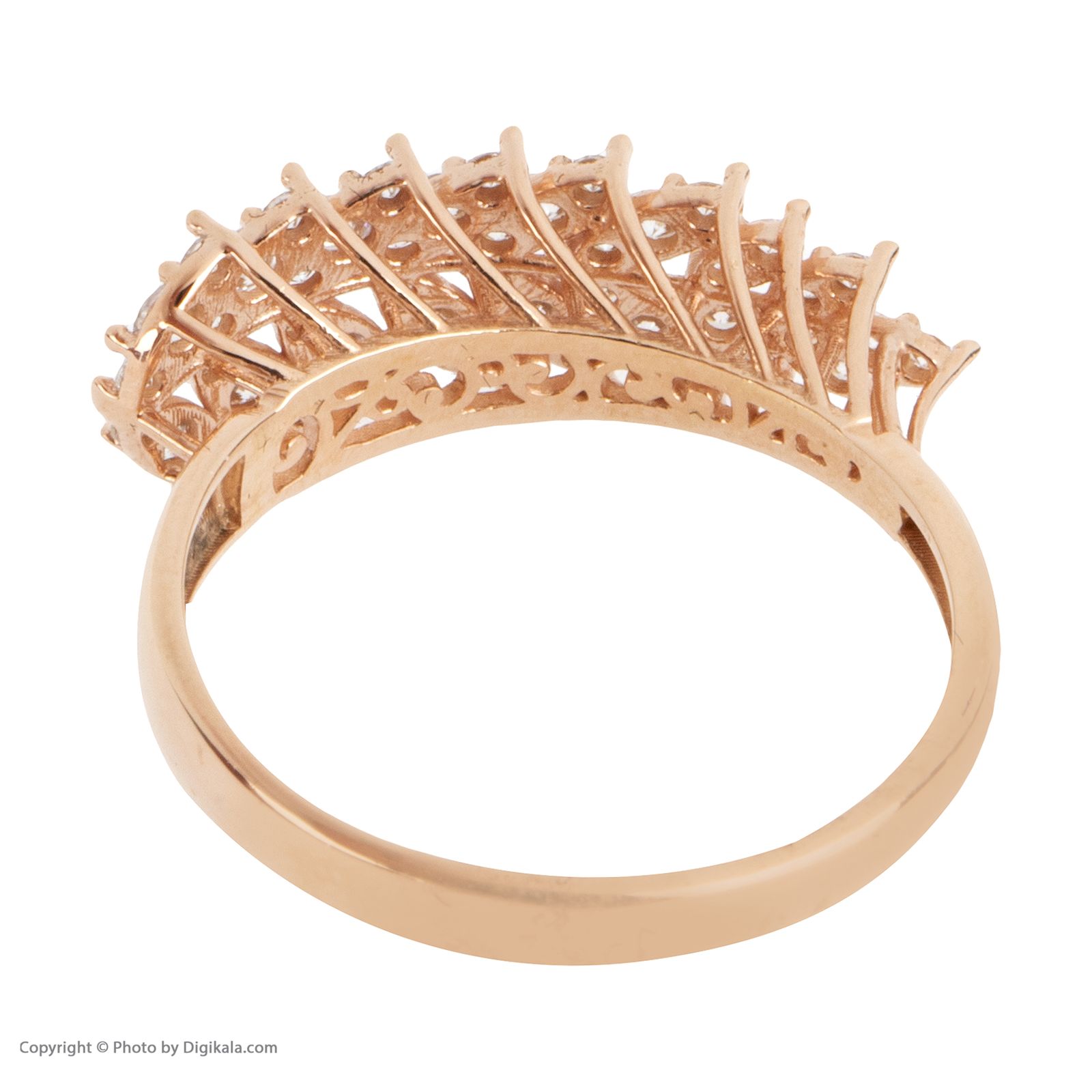 انگشتر طلا 18 عیار زنانه مایا ماهک مدل MR0360 طرح برگ زیتون -  - 4