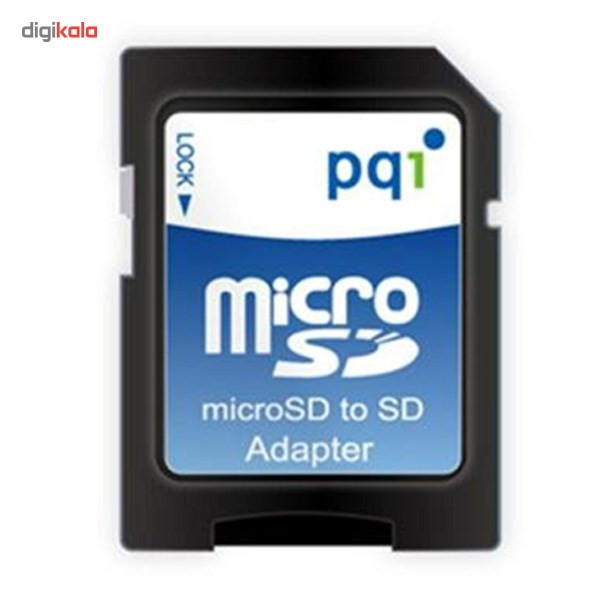 کارت حافظه microSDHC پی کیو آی کلاس 10 استاندارد UHS-I U1 سرعت 85MBps همراه با آداپتور SD ظرفیت 16 گیگابایت