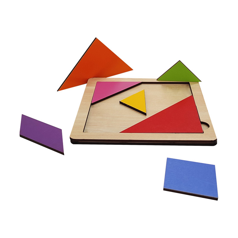 پازل آموزشی طرح تانگرام مدل فروردین بسته 2 عددی