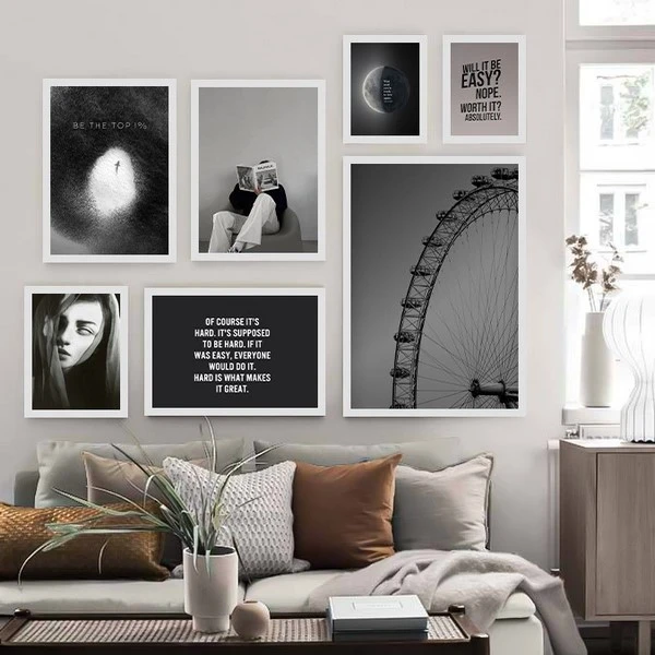 تابلو بکلیت طرح دکوری هنری  و مدرن  کلاسیک  مدل W-bu3807 مجموعه 7 عددی