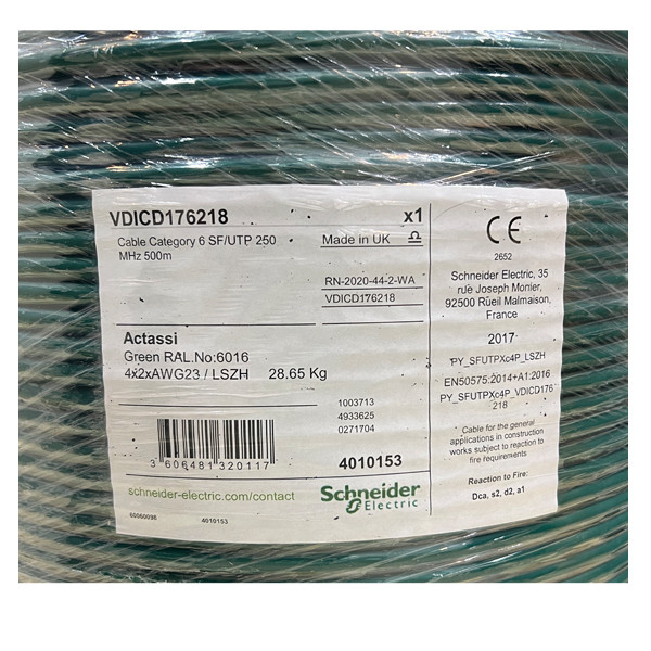 کابل شبکه cat6 SF/UTP اشنایدر اکتاسی مدل VDICD176218