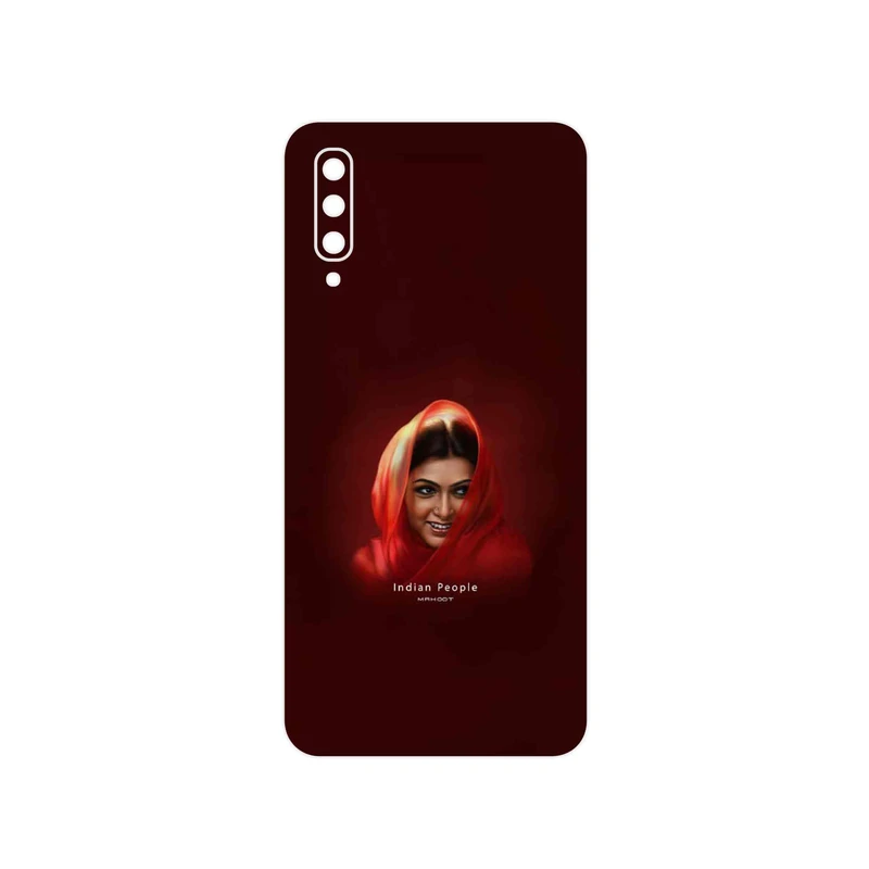 برچسب پوششی ماهوت مدل Portrait of an Indian Woman مناسب برای گوشی موبایل سامسونگ Galaxy A50