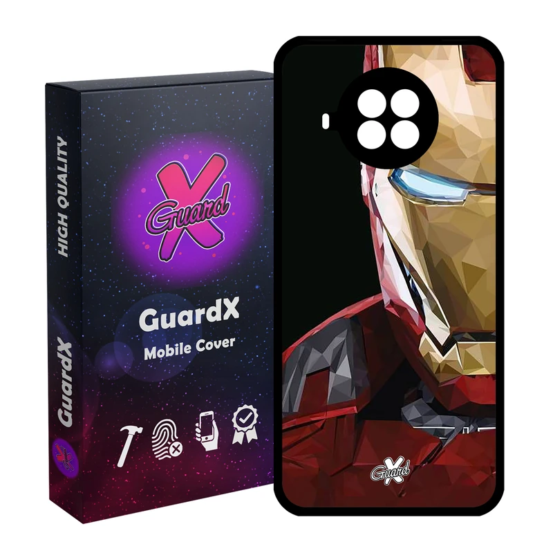 کاور گارد ایکس طرح Iron Man مدل Glass10048 مناسب برای گوشی موبایل شیائومی Mi 10T Lite / Mi 10I / Redmi Note 9 Pro 5G