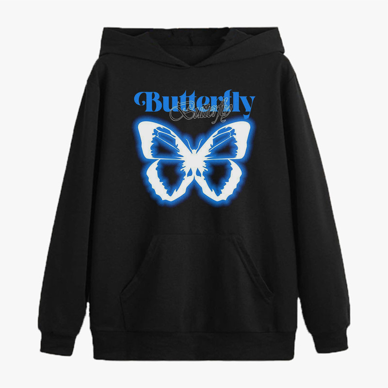 هودی دخترانه مدل butterfly کد z007
