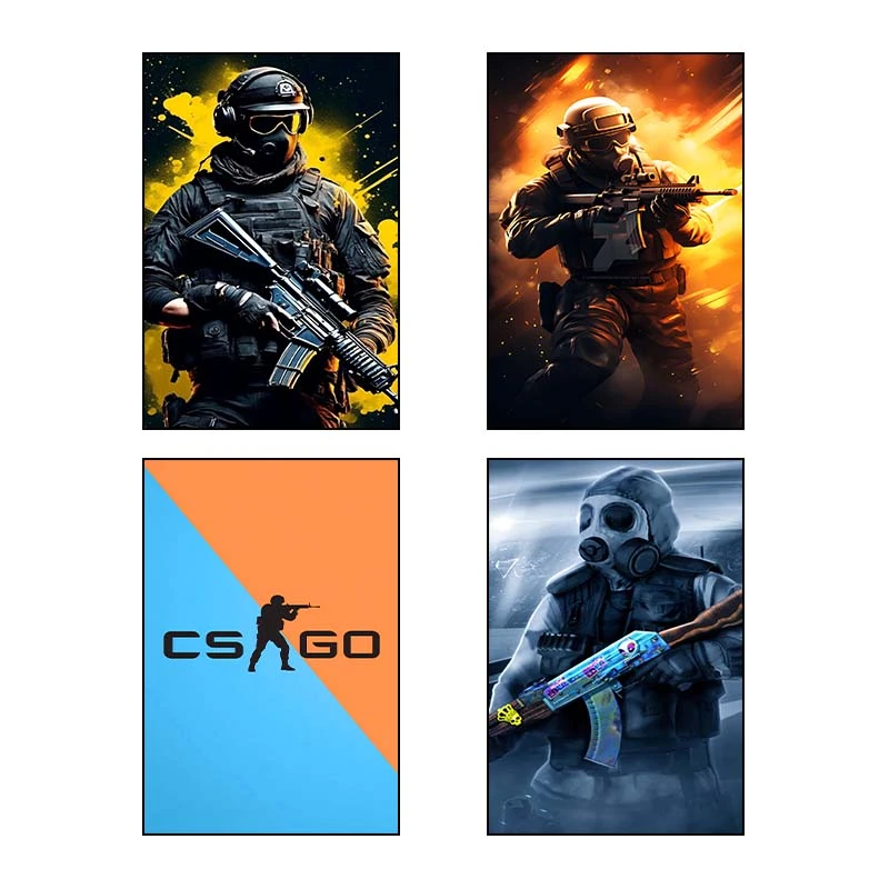 تابلو شاسي کارنيکا طرح Strike-کانتر Counter کد 69501 مجموعه 4 عددی