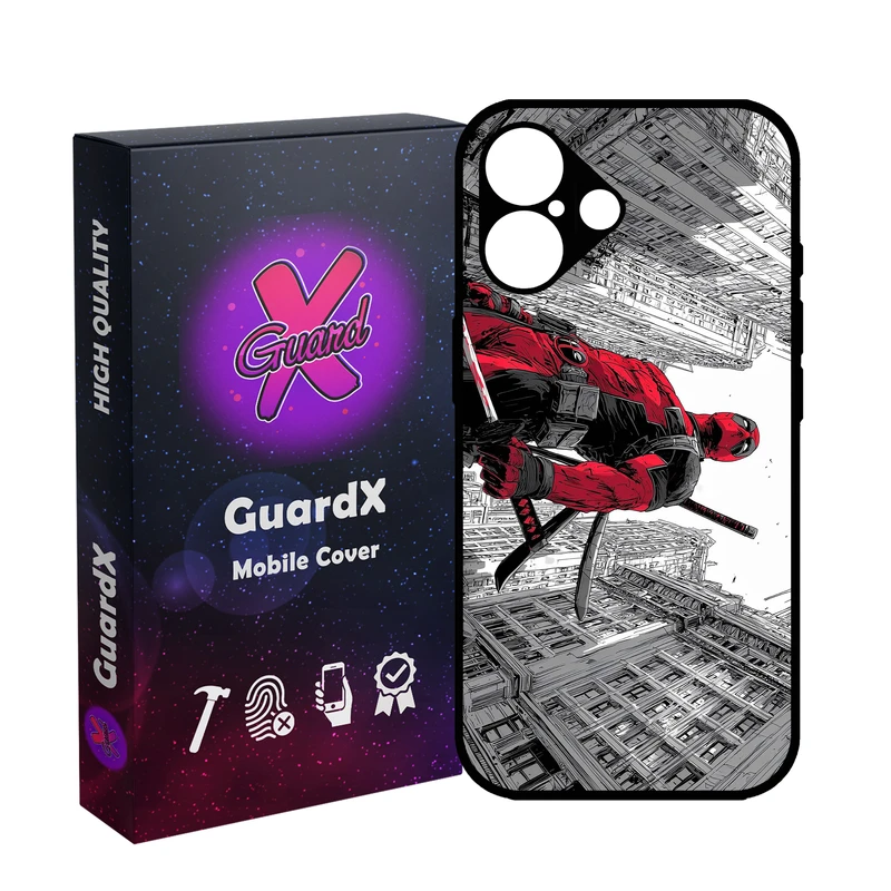کاور گارد ایکس طرح Deadpool مدل 11081 مناسب برای گوشی موبایل اپل iPhone 16