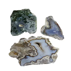 سنگ راف عقیق مدل سنگ عقیق مجموعه کدka 1 مجموعه 3 عددی