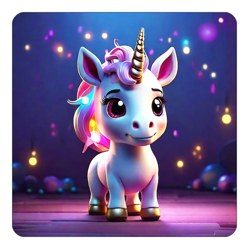 مگنت کاکتی طرح اسب تک شاخ و یونیکورن مدل mp30844