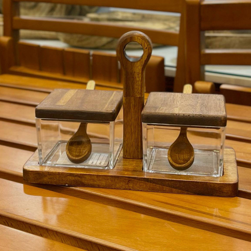 ظرف مربا و عسل لوناوود مدل wood-acrylic