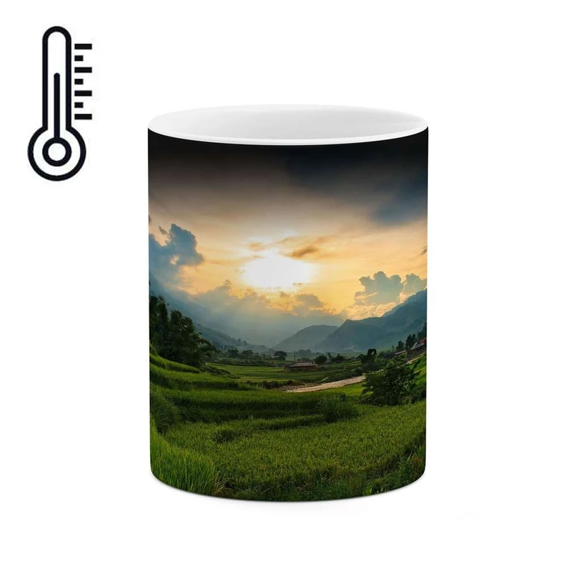 ماگ حرارتی کاکتی مدل منظره کد mgh16383