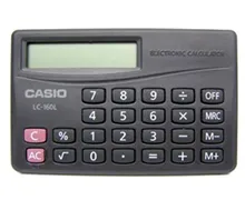 ماشین حساب کاسیو LC160 LBK