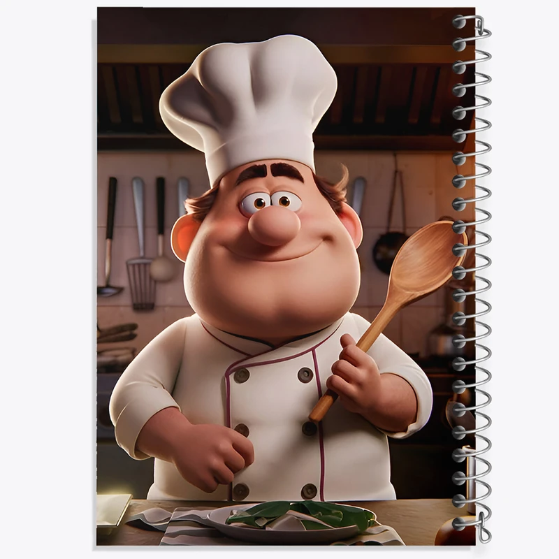 دفتر ژورنال نویسی 50 برگ خندالو مدل نقطه ای طرح آشپز بانمک کد F8025