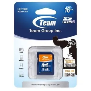 کارت حافظه SDHC تیم گروپ کلاس 10 سرعت 20MBps ظرفیت 16 گیگابایت