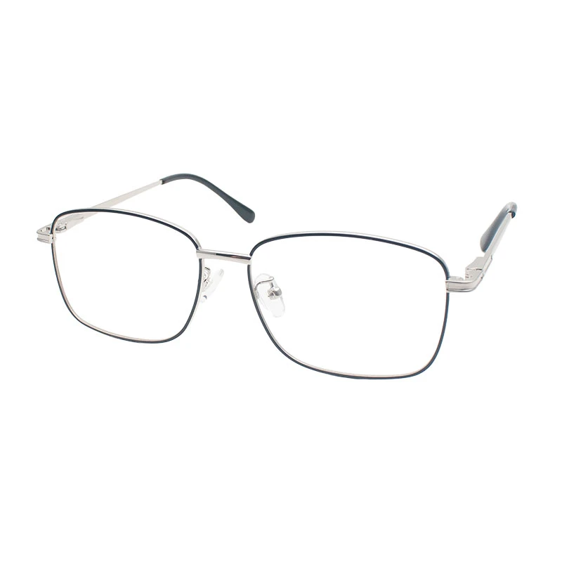 عینک محافظ چشم زنانه و مردانه مستطیلی مدل METAL-88131C6-Anti Blue Light