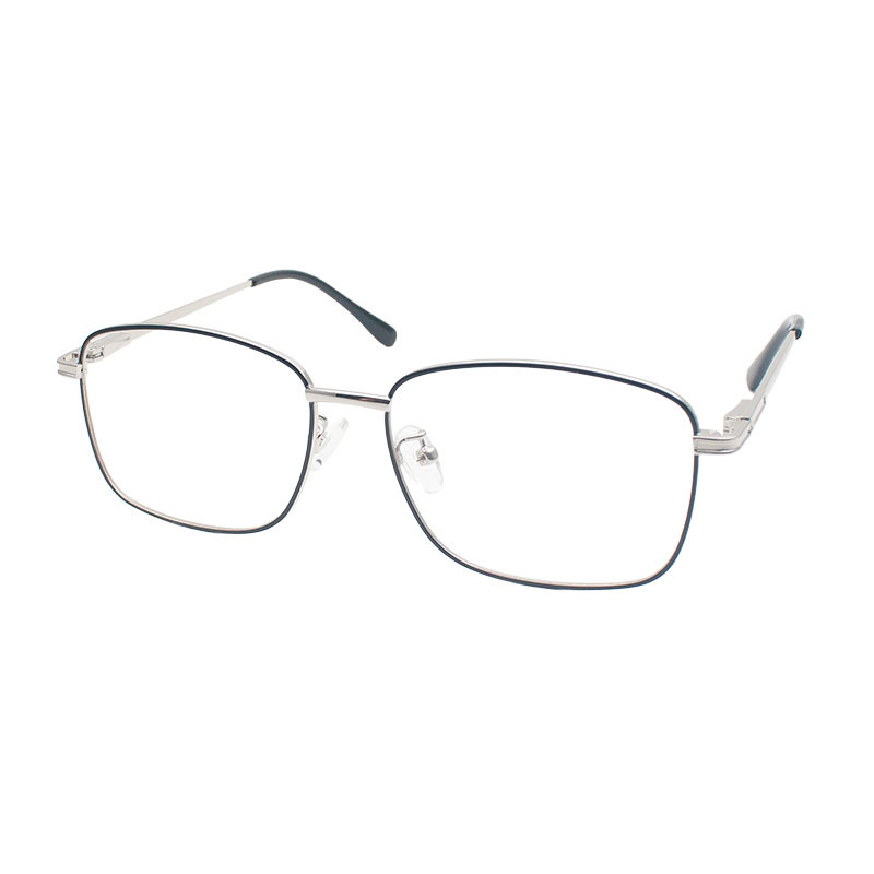 عینک محافظ چشم زنانه و مردانه مستطیلی مدل METAL-88131C6-Anti Blue Light