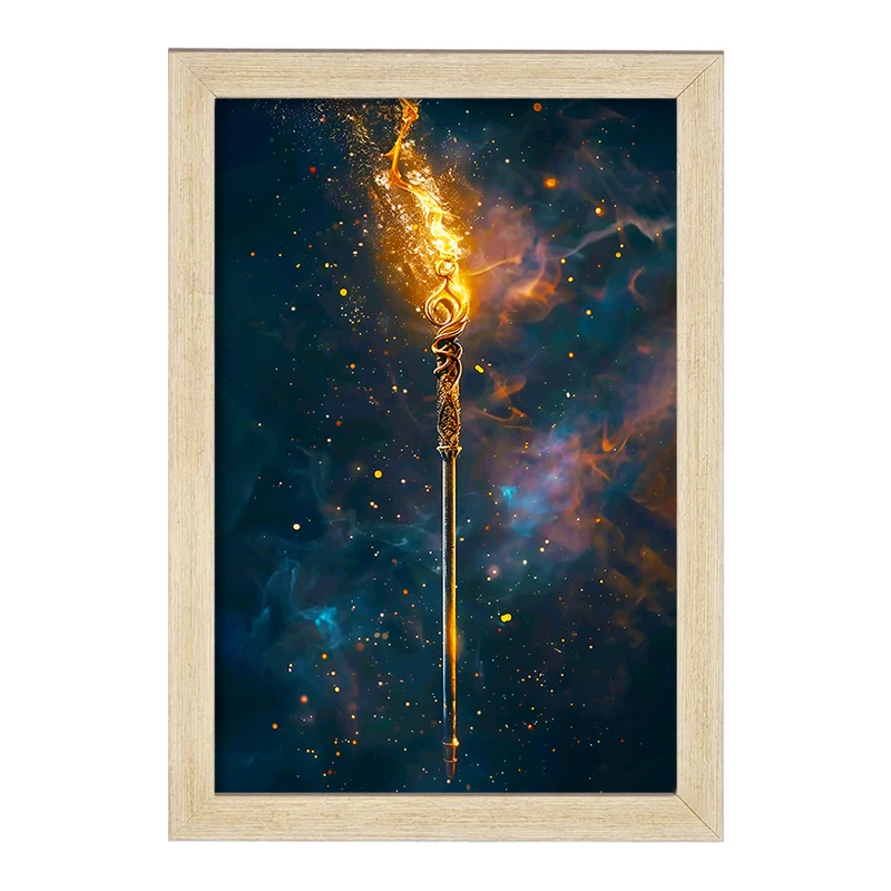 تابلو خندالو مدل عصای هری پاتر (Harry Potter) کد F10003