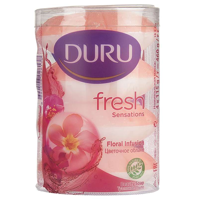 صابون شستشو دورو مدل Floral Fresh وزن 460 گرم بسته 4 عددی