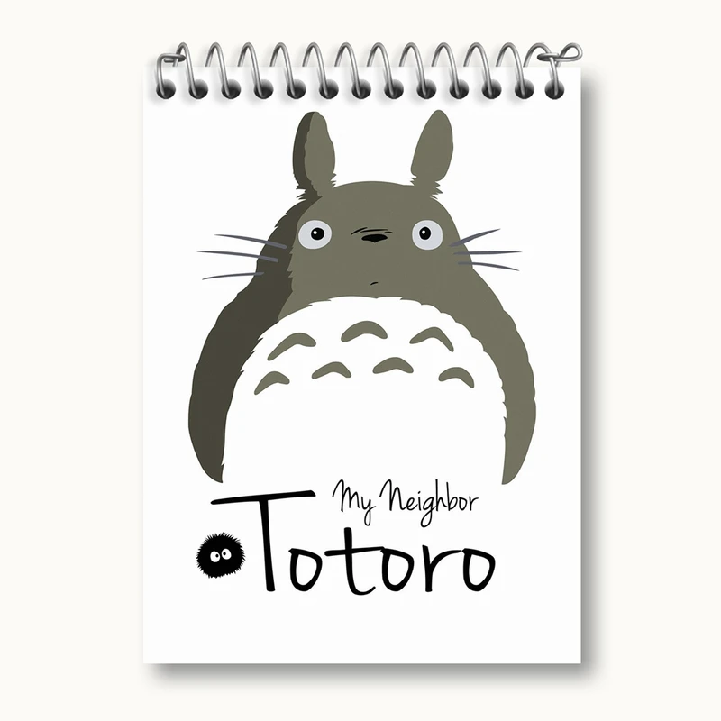 دفتر یادداشت 50 برگ خندالو مدل انیمه توتورو Totoro کد 4544